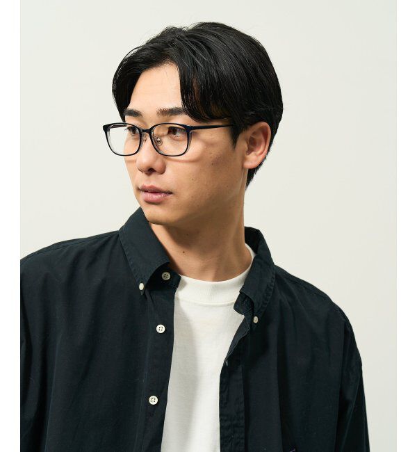  「ウェリントン型 メガネ | チタン 軽量 メタルフレーム 伊達メガネ ユニセックス ビジネス レンズ交換券付」|メガネ|