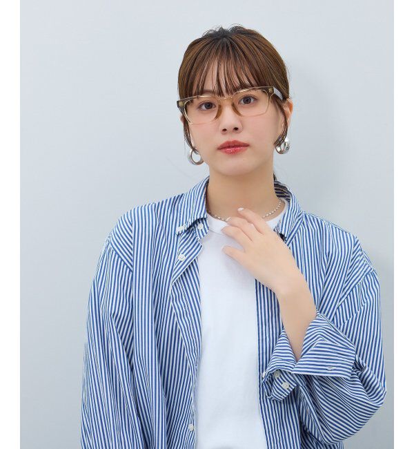  「ウェリントン型 メガネ | 伊達メガネ ユニセックス CLASSIC  レンズ交換券付」|メガネ|ブラウン