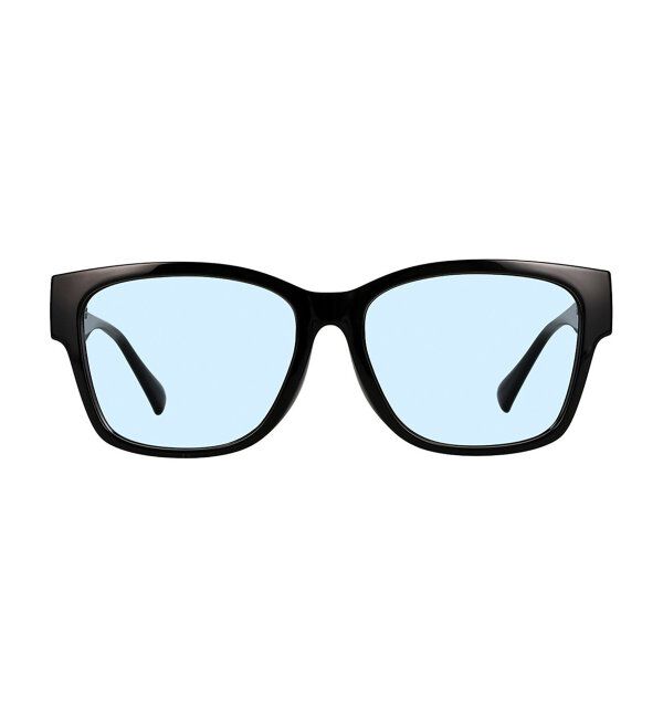  「SUNCUTGlasses/UV100%CUT サングラス カラーレンズ 太縁 紫外線対策 UVカット ユニセックス スポーツ」|サングラス|ブラック