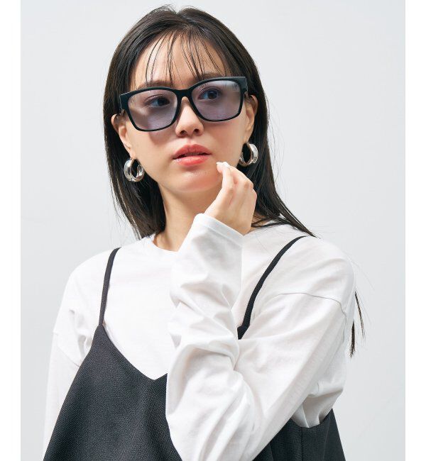  「SUNCUTGlasses/UV100%CUT サングラス カラーレンズ 太縁 紫外線対策 UVカット ユニセックス スポーツ」|サングラス|