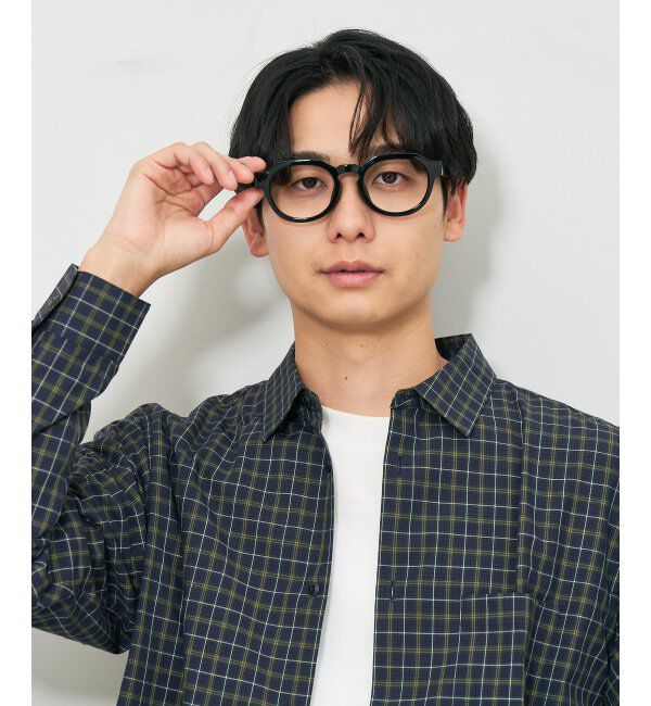  「ボストン型 メガネ | 軽量｜太縁｜黒縁｜大きめサイズ｜伊達メガネ｜ユニセックス レンズ交換券付」|メガネ|