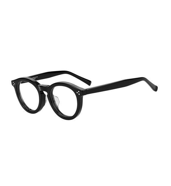  「 ボストン型 メガネ | 黒縁フレーム 伊達めがね 度付きユニセックス 読書  CLASSIC  レンズ交換券付」|メガネ|