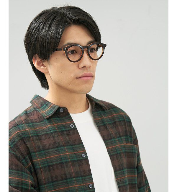  「 ボストン型 メガネ | 黒縁フレーム 伊達めがね 度付きユニセックス 読書  CLASSIC  レンズ交換券付」|メガネ|