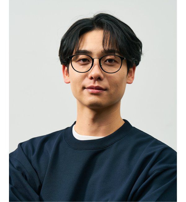  「ボストン型 メガネ｜TR&times;チタン 軽量素材 柔軟性  伊達メガネ 大人可愛い  レンズ交換券付」|メガネ|