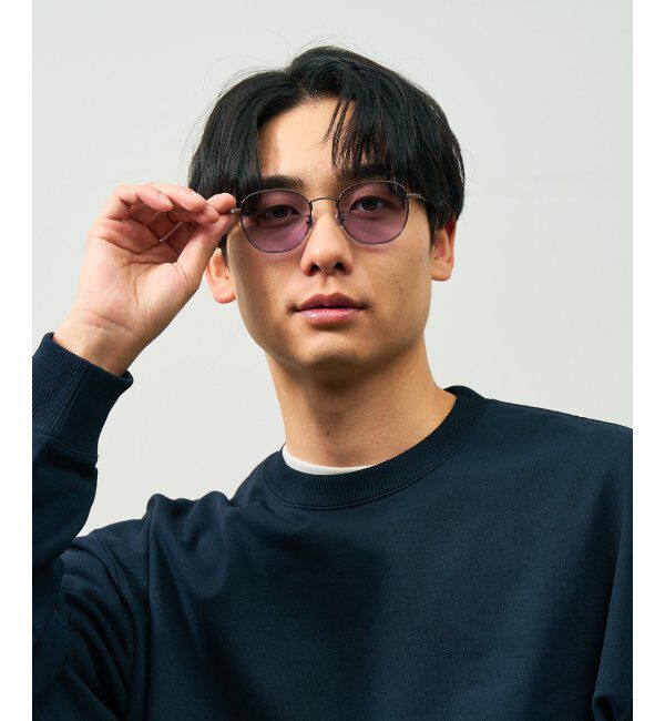  「ウェリントン型 サングラス｜カラーレンズ｜メタル UVカット (紫外線カット率99.9%以上) ユニセックス 」|サングラス|