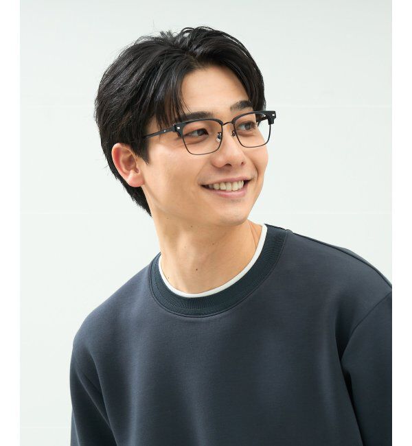  「ウェリントン型 メガネ | サーモント｜ブロー｜伊達メガネ 度付きメガネ｜ 黒  レンズ交換券付」|メガネ|