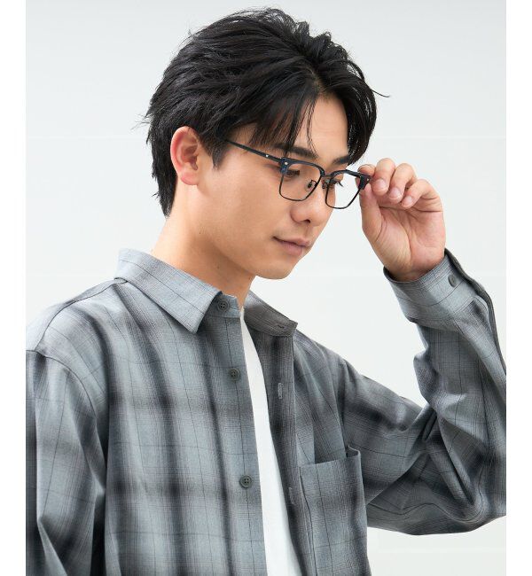  「ウェリントン型 メガネ | サーモント｜ブロー｜伊達メガネ 度付きメガネ｜ 黒  レンズ交換券付」|メガネ|