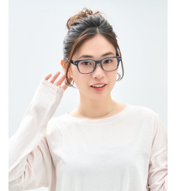  「ウェリントン型 メガネ｜太縁 黒縁フレーム｜伊達メガネ 度付きメガネ｜ユニセックス 黒  レンズ交換券付」|メガネ|