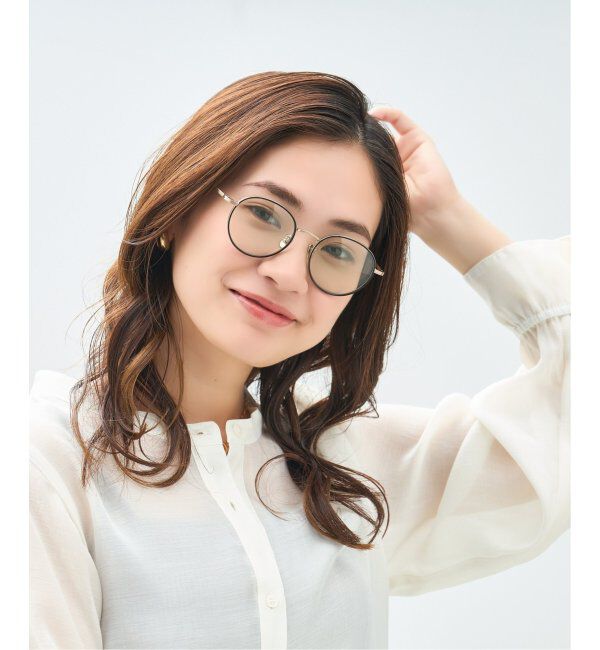  「Zoff｜Kirimaru ボストン型 サングラス   大きめ｜ユニセックス｜UVカット｜紫外線対策 うねうね 小顔効果」|サングラス|