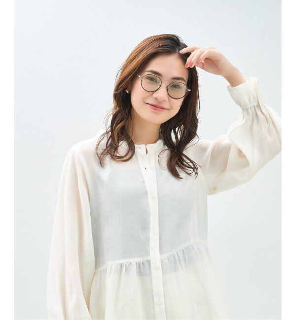  「Zoff｜Kirimaru ボストン型 サングラス   大きめ｜ユニセックス｜UVカット｜紫外線対策 うねうね 小顔効果」|サングラス|