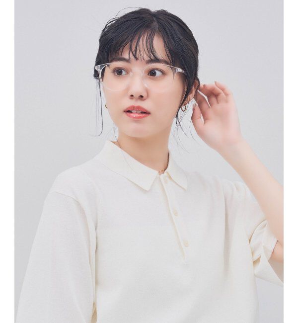  「ボストン型 メガネ｜クリアカラー｜伊達メガネ 度付きメガネ｜ユニセックス  レンズ交換券付」|メガネ|