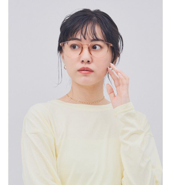  「ボストン型 メガネ｜クリアカラー｜伊達メガネ 度付きメガネ｜ユニセックス  レンズ交換券付」|メガネ|