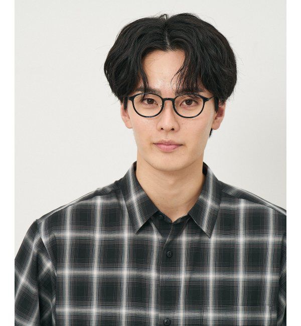  「ボストン型 メガネ｜TR&times;チタン 軽量素材 柔軟性  伊達メガネ 大人可愛い  レンズ交換券付」|メガネ|