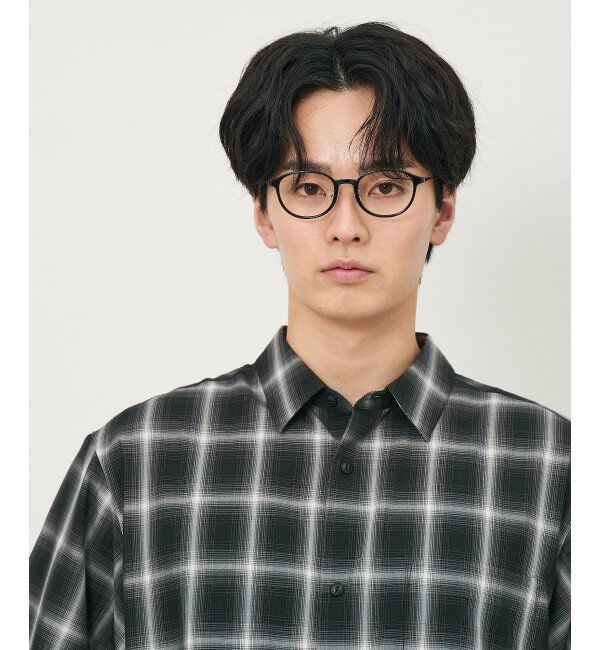  「ボストン型 メガネ｜TR&times;チタン 軽量素材 柔軟性  伊達メガネ 大人可愛い  レンズ交換券付」|メガネ|