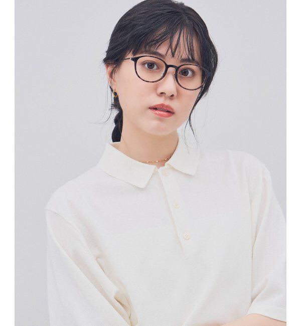  「ボストン型 メガネ｜TR&times;チタン 軽量素材 柔軟性  伊達メガネ 大人可愛い  レンズ交換券付」|メガネ|