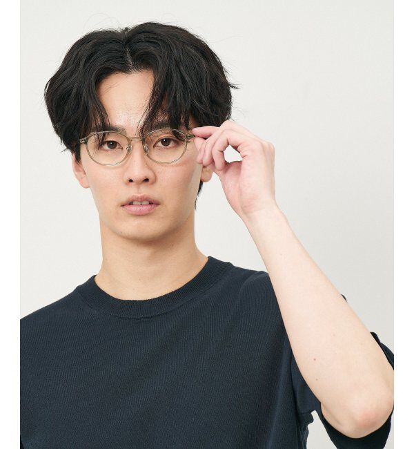  「ボストン型 メガネ｜TR&times;チタン 軽量素材 柔軟性  伊達メガネ 大人可愛い  レンズ交換券付」|メガネ|