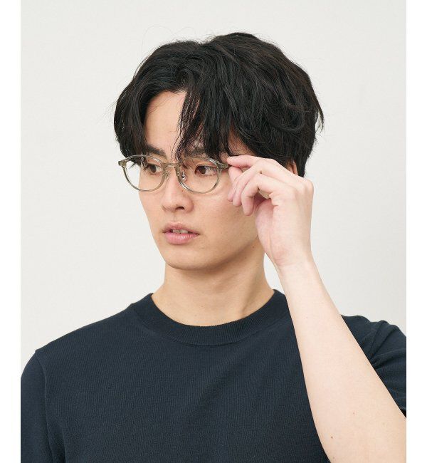  「ボストン型 メガネ｜TR&times;チタン 軽量素材 柔軟性  伊達メガネ 大人可愛い  レンズ交換券付」|メガネ|
