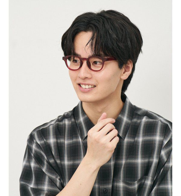  「ウェリントン型 メガネ｜クリアカラー｜伊達メガネ 度付きメガネ｜ユニセックス  レンズ交換券付」|メガネ|