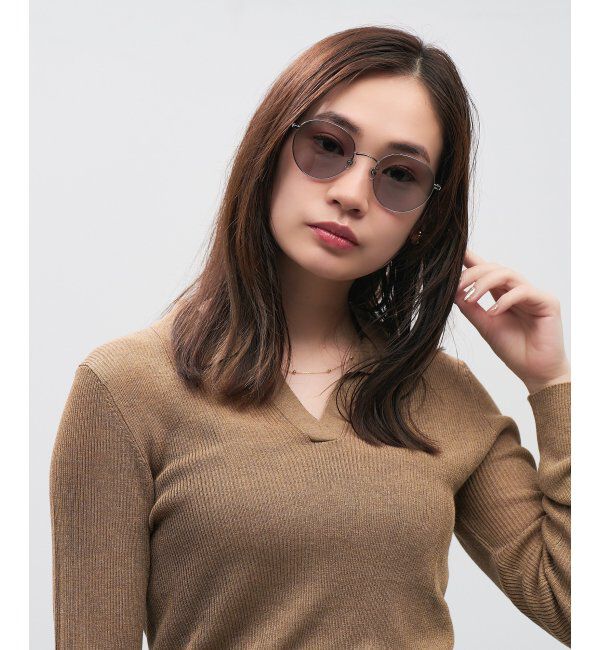  「SUNCUTGlasses/UV100%CUT ボストン型 サングラス メタルフレーム｜UVカット 紫外線対策｜ユニセックス__」|サングラス|