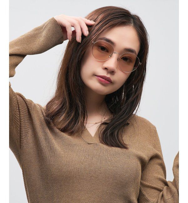  「SUNCUTGlasses/UV100%CUT ボストン型 サングラス メタルフレーム｜UVカット 紫外線対策｜ユニセックス__」|サングラス|