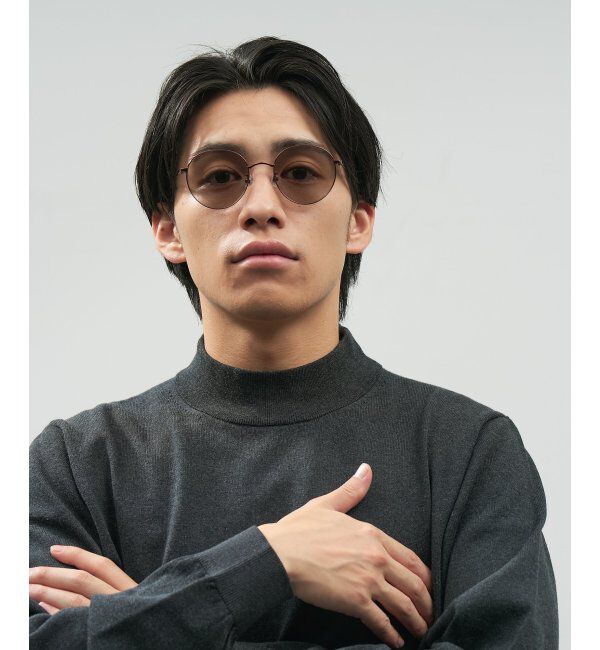  「SUNCUTGlasses/UV100%CUT ボストン型 サングラス メタルフレーム｜UVカット 紫外線対策｜ユニセックス__」|サングラス|