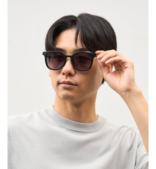  「SUNCUTGlasses/UV100%CUT サングラス ビッグシェイプ  カラーレンズ 紫外線対策 UVカット ユニセックス」|サングラス|