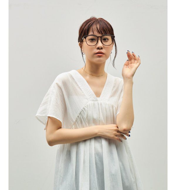  「SUNCUTGlasses/UV100%CUT クリアレンズサングラス クリアUV100%  ビッグシェイプ  紫外線対策__UVカット」|サングラス|