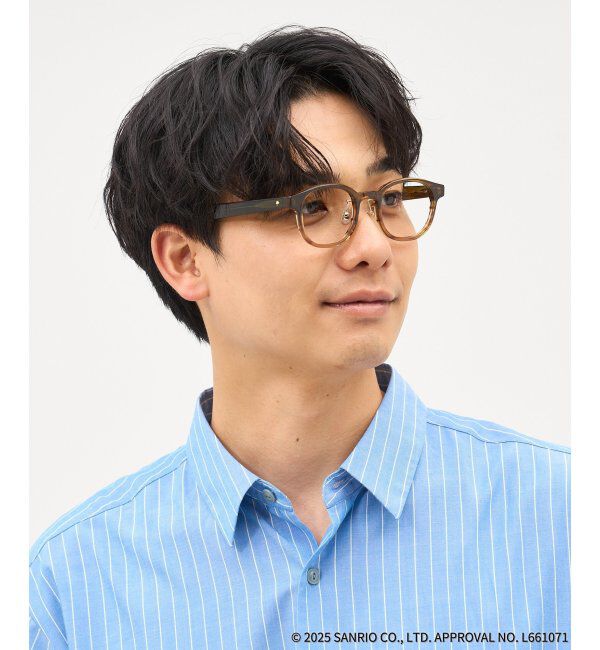  「Zoff｜はぴだんぶい 【けろけろけろっぴ モデル】メガネ｜伊達・度付きメガネ｜グッズ   レンズ交換券付」|メガネ|
