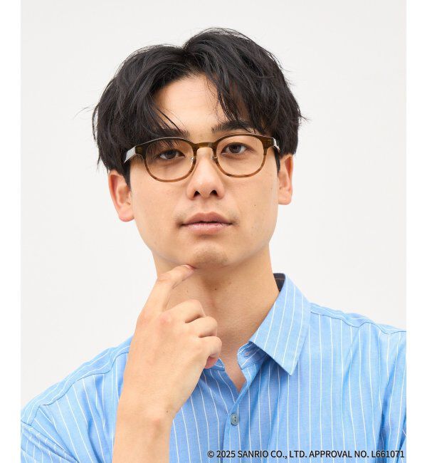  「Zoff｜はぴだんぶい 【けろけろけろっぴ モデル】メガネ｜伊達・度付きメガネ｜グッズ   レンズ交換券付」|メガネ|