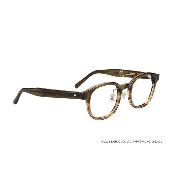  「Zoff｜はぴだんぶい 【けろけろけろっぴ モデル】メガネ｜伊達・度付きメガネ｜グッズ   レンズ交換券付」|メガネ|