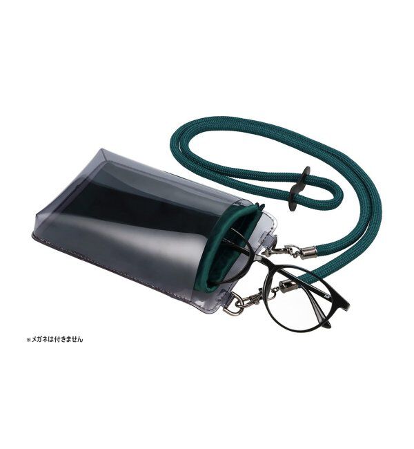  「メガネ・サングラス ケース【クリア素材】  ミニバッグ｜サコッシュ ｜ポーチ｜可愛い ギフト｜Zoff 」|サングラス|