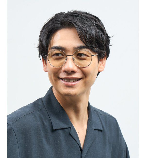  「【WEB 限定】Zoff｜takashi kumagai ボストン型 サングラス 丸型｜メタルフレーム｜紫外線対策 UVカット  」|サングラス|