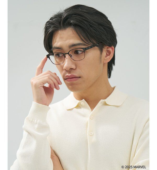  「MARVEL COLLECTION デッドプール & ウルヴァリン  メガネ | 伊達メガネ 度付き   レンズ交換券付」|メガネ|