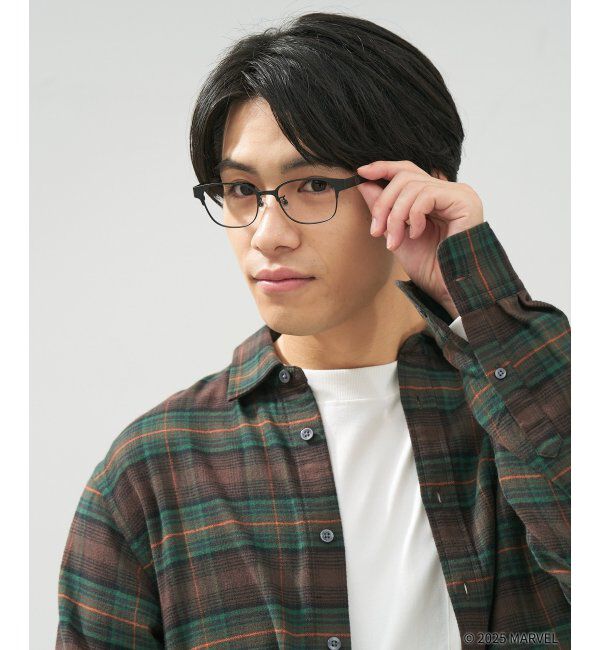  「MARVEL COLLECTION デッドプール & ウルヴァリン  メガネ | 伊達メガネ 度付き   レンズ交換券付」|メガネ|