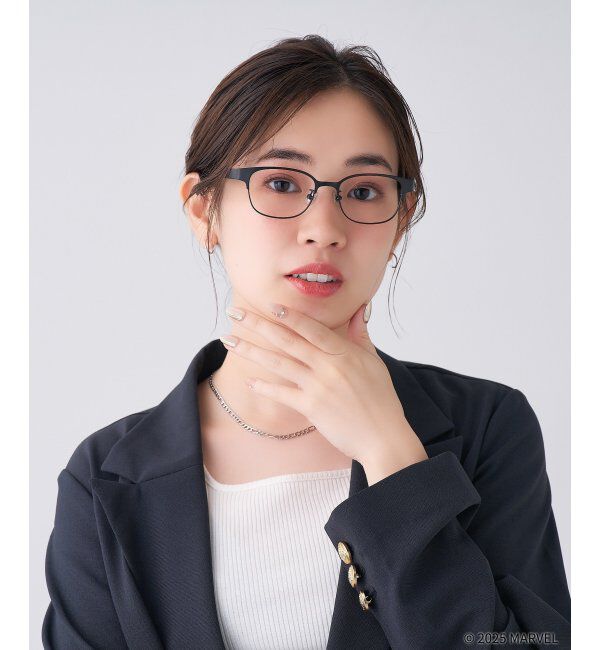  「MARVEL COLLECTION デッドプール & ウルヴァリン  メガネ | 伊達メガネ 度付き   レンズ交換券付」|メガネ|