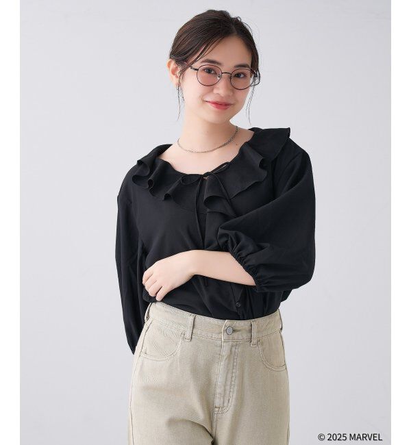  「MARVEL COLLECTION【デッドプール モデル】 メガネ | 伊達メガネ 度付き   レンズ交換券付」|メガネ|