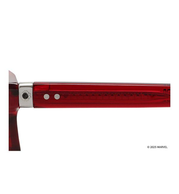  「MARVEL COLLECTION【デッドプール モデル】 ウェリントン型 メガネ | 伊達メガネ 度付き   レンズ交換券付」|メガネ|