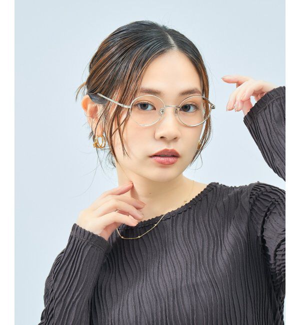  「Zoff｜CLASSIC メガネ | 丸型 メタルフレーム グランパコア 伊達メガネ 度付き   レンズ交換券付」|メガネ|