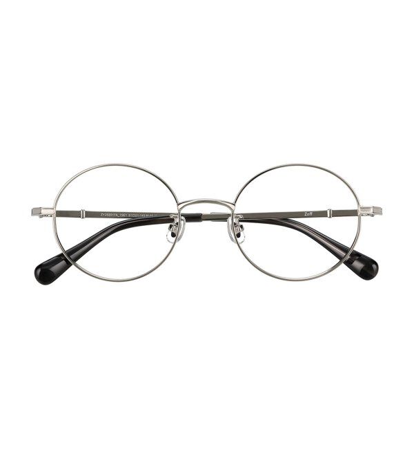  「Zoff｜CLASSIC メガネ | 丸型 メタルフレーム グランパコア 伊達メガネ 度付き   レンズ交換券付」|メガネ|