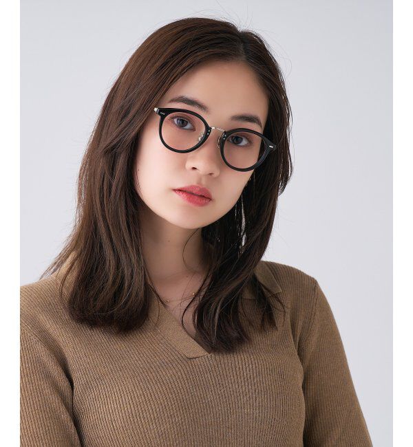  「Zoff｜UNITED ARROWS メガネ | [Stylish] 伊達メガネ 度付き ユナイテッドアローズ   レンズ交換券付」|メガネ|ブラック