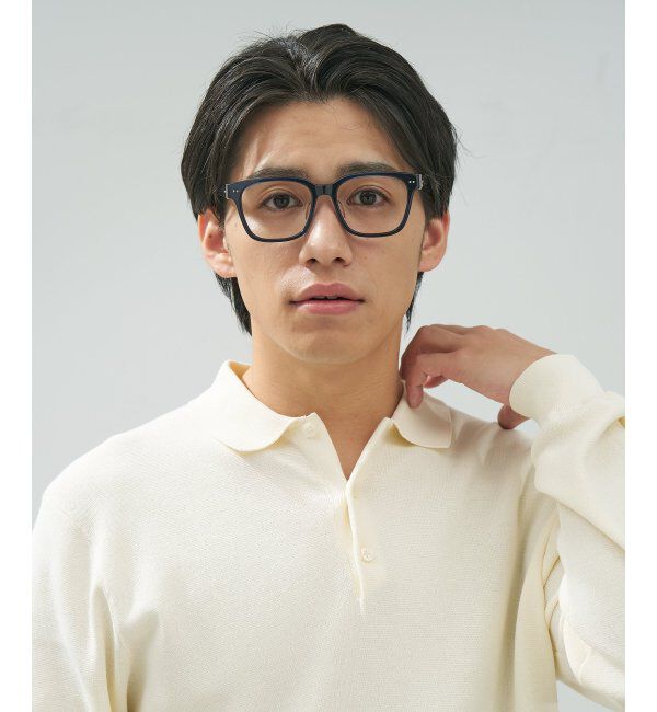  「 ウェリントン型 メガネ | 四角 黒縁フレーム 伊達めがね 度付きユニセックス  CLASSIC  レンズ交換券付」|メガネ|