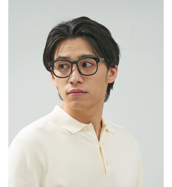  「 ウェリントン型 メガネ | 黒縁フレーム 伊達めがね 度付きユニセックス 読書  CLASSIC  レンズ交換券付」|メガネ|