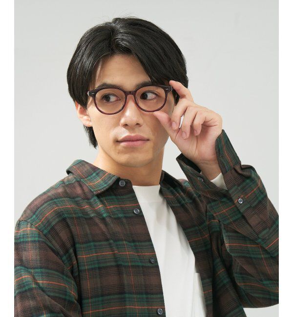  「 ボストン型 メガネ | 黒縁フレーム 伊達めがね 度付きユニセックス 読書  CLASSIC  レンズ交換券付」|メガネ|