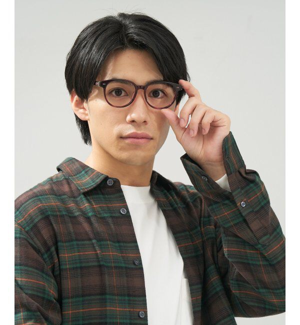  「 ボストン型 メガネ | 黒縁フレーム 伊達めがね 度付きユニセックス 読書  CLASSIC  レンズ交換券付」|メガネ|