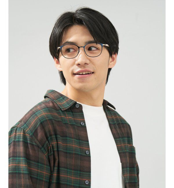  「ウェリントン型 メガネ | ラバーテンプル 伊達メガネ 度付きメガネ  Zoff｜FASHION  レンズ交換券付」|メガネ|