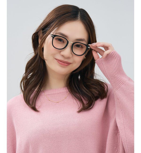  「Zoff｜Misato Mizukoshi  メガネ | 中顔面短縮みえ 大人可愛い｜水越みさと   レンズ交換券付」|メガネ|