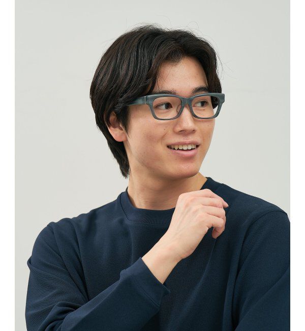  「ウェリントン型 メガネ | マツケリ MAZZUCCHELLI｜ 太縁フレーム 伊達・度付き眼鏡  レンズ交換券付」|メガネ|