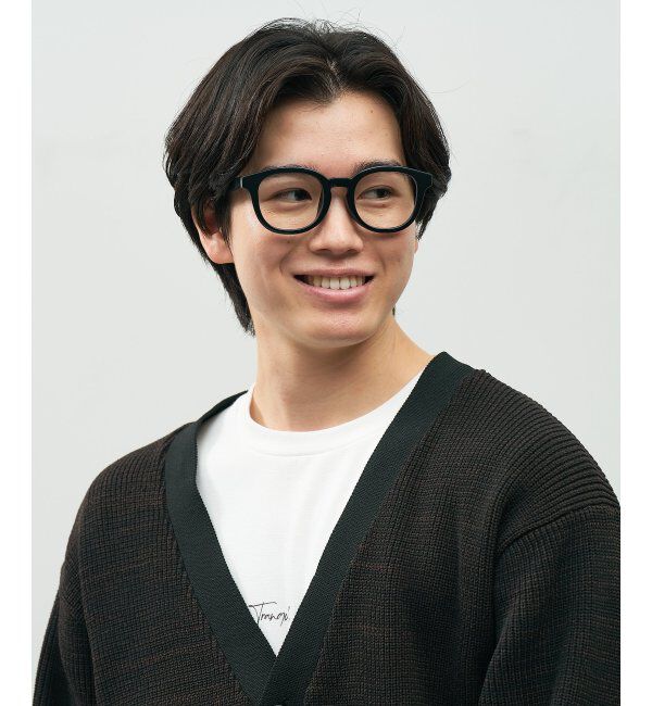  「SUNCUTGlasses/UV100%CUT クリアレンズ サングラス  | 太縁フレーム 紫外線対策 UVカット   」|サングラス|