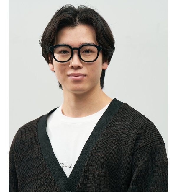  「SUNCUTGlasses/UV100%CUT クリアレンズ サングラス  | 太縁フレーム 紫外線対策 UVカット   」|サングラス|