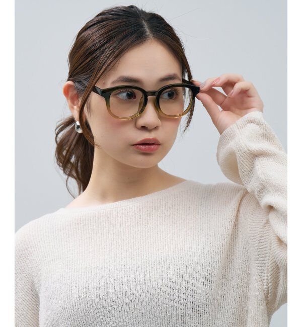  「SUNCUTGlasses/UV100%CUT クリアレンズ サングラス  | 太縁フレーム 紫外線対策 UVカット   」|サングラス|